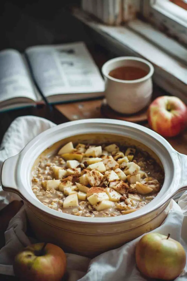 Crockpot Apple Cinnamon Oatmeal