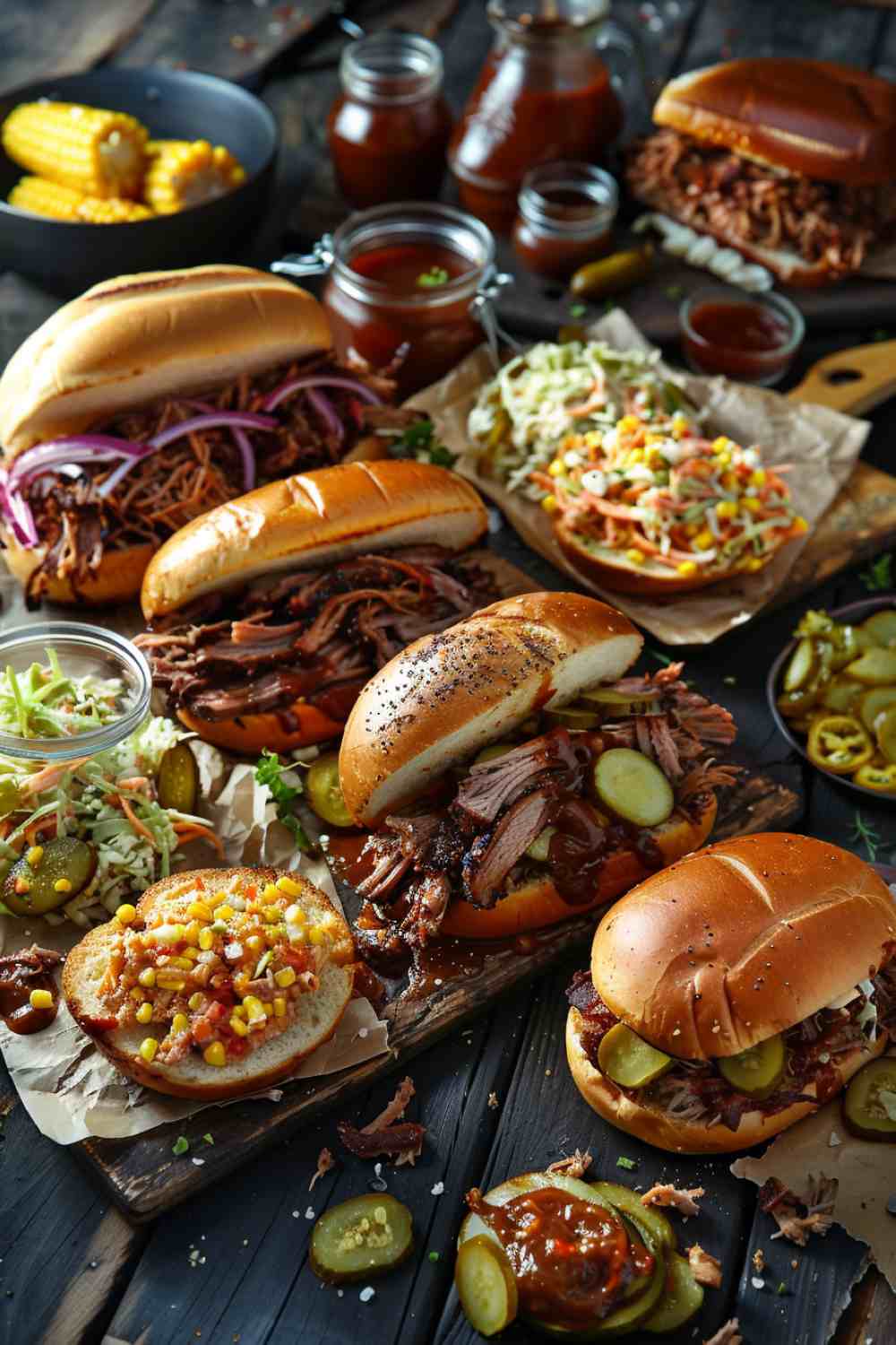 Crockpot BBQ Pulled Pork Sandwiches