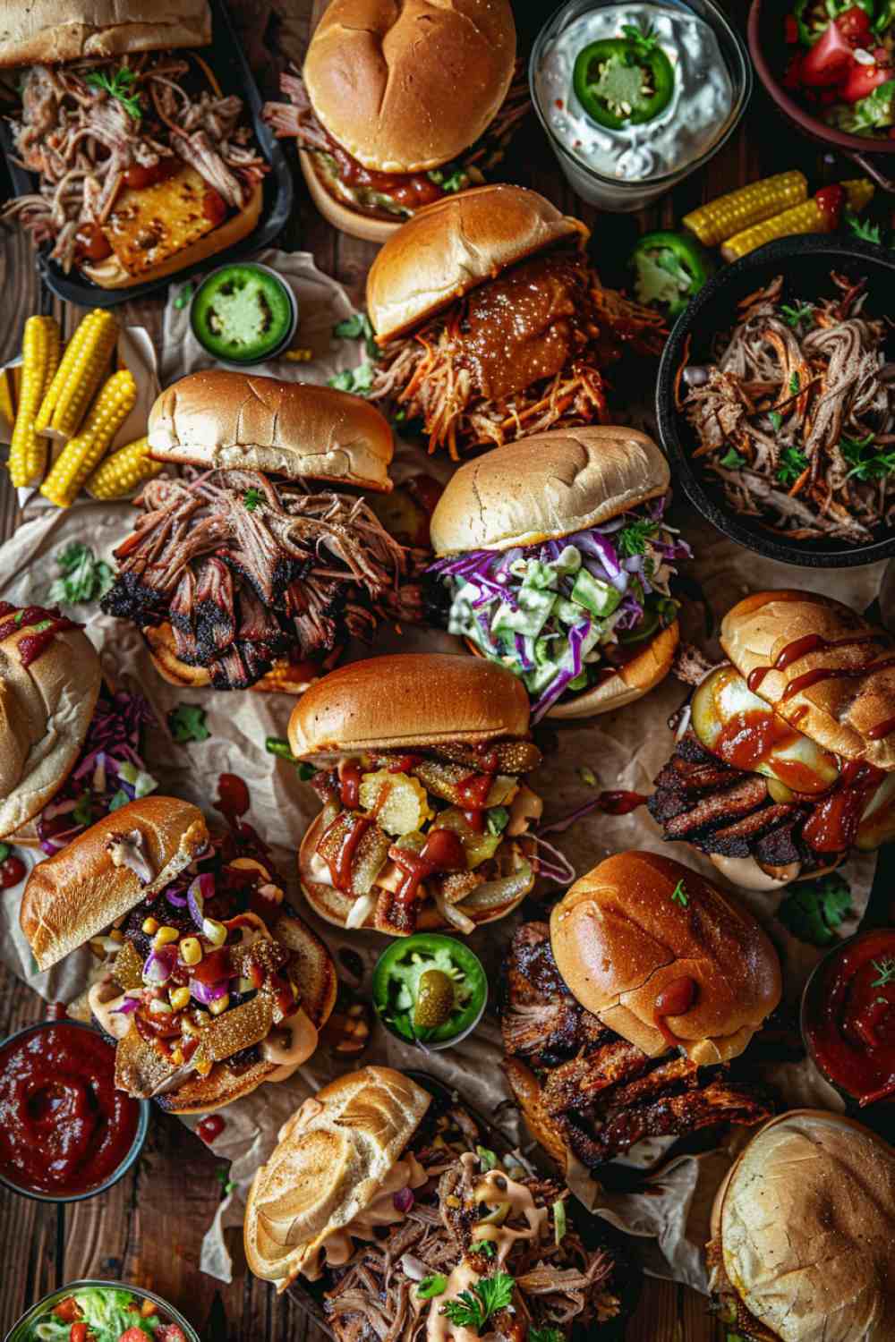 Crockpot BBQ Pulled Pork Sandwiches