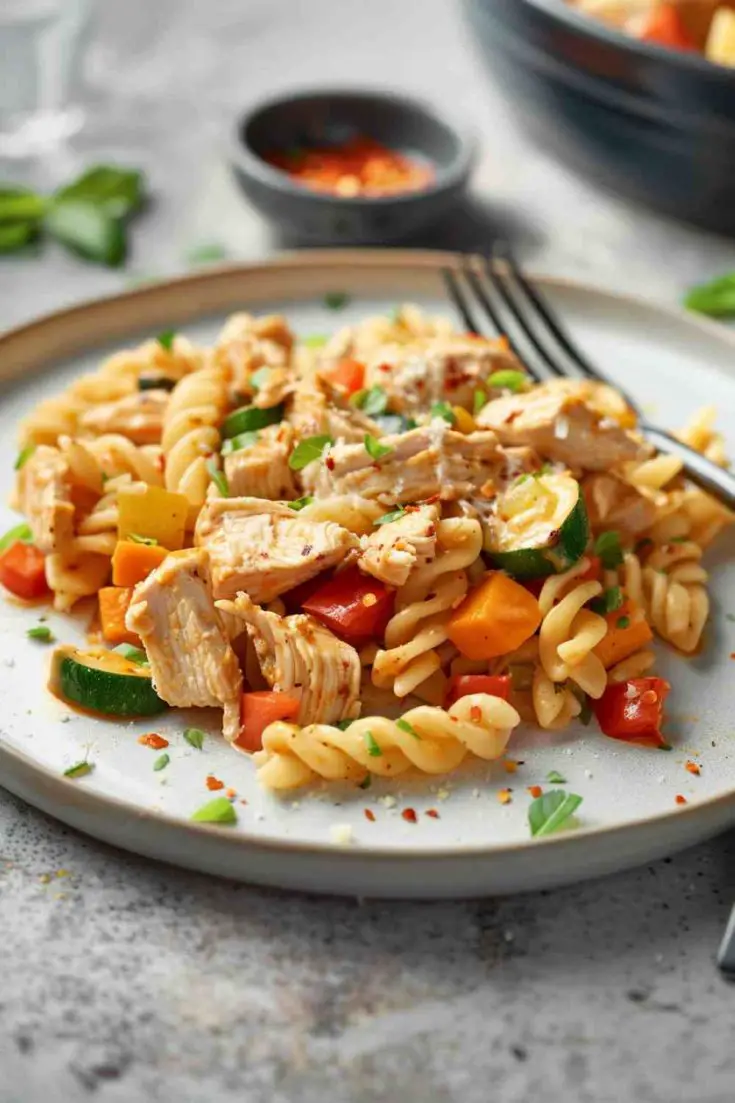 Crockpot Cajun Chicken Pasta