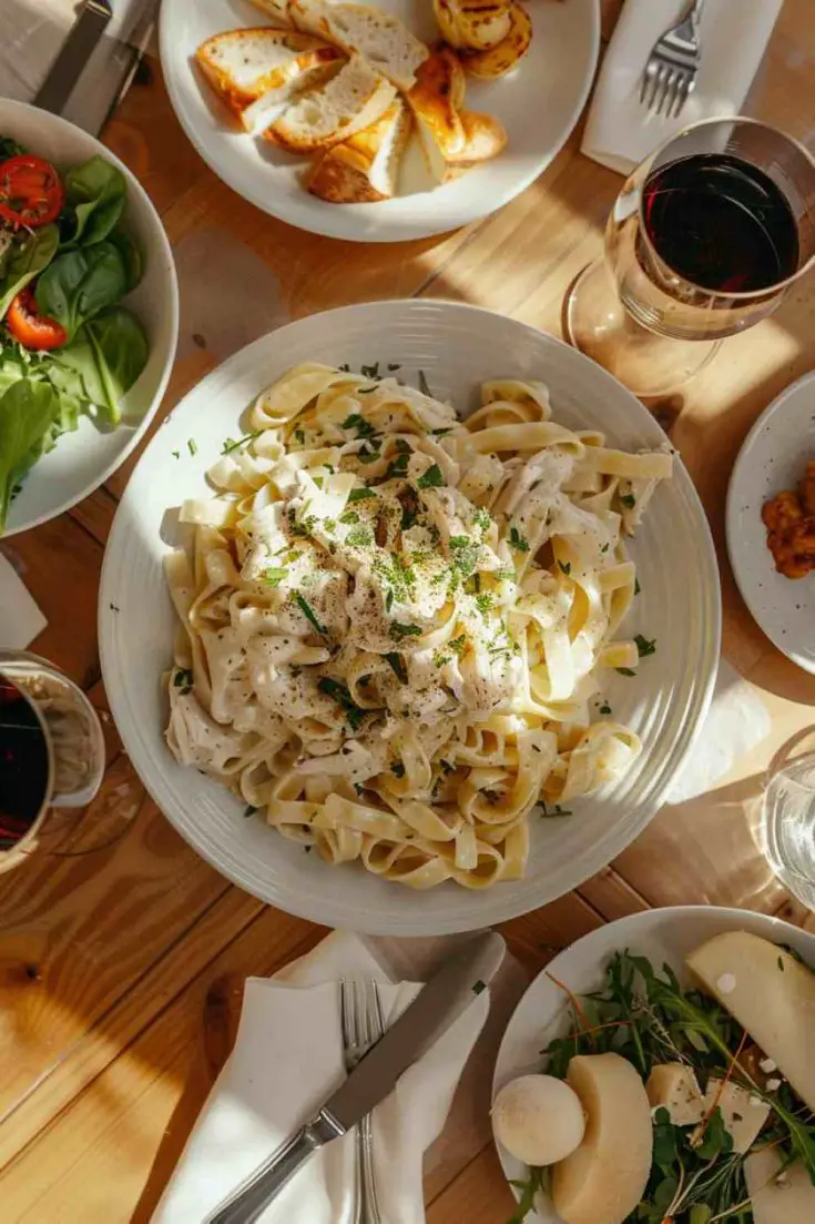 Crockpot Chicken Alfredo Pasta