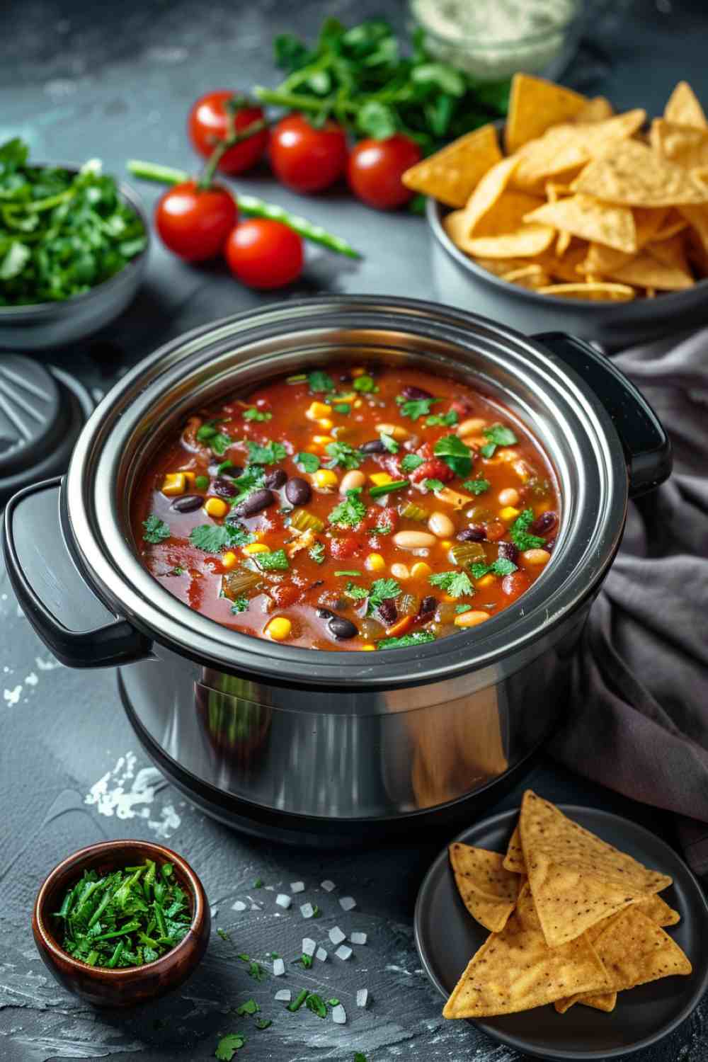 Crockpot Chicken Enchilada Soup