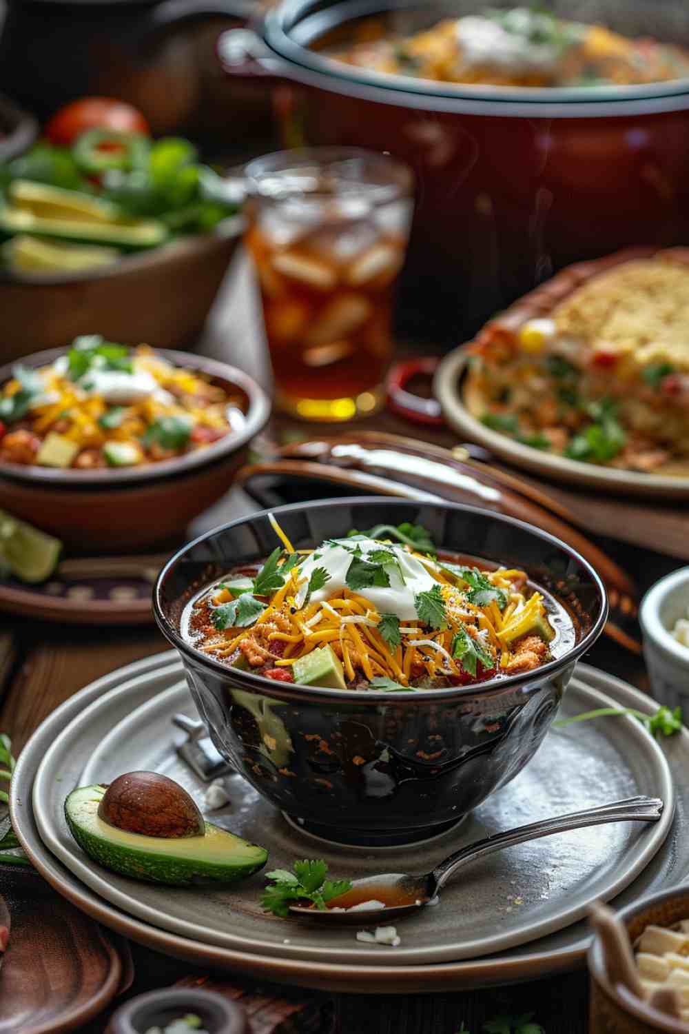 Crockpot Chicken Enchilada Soup