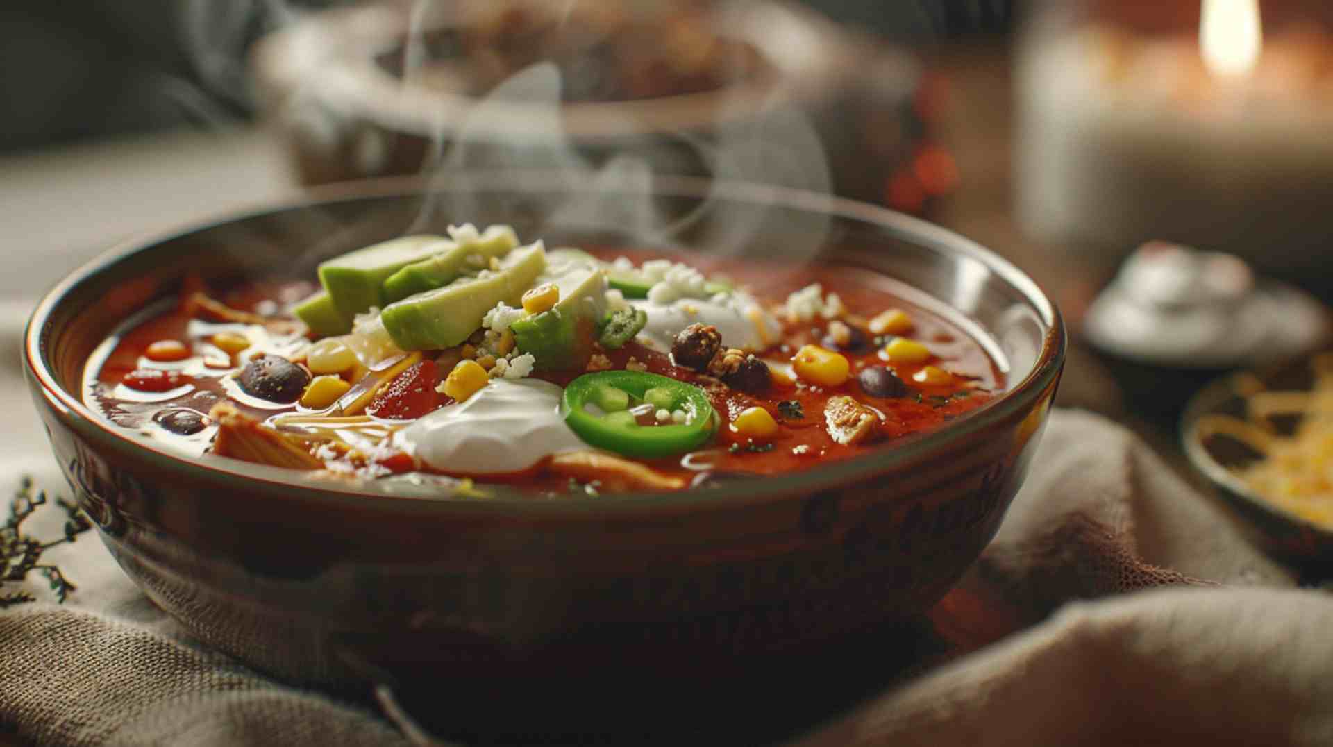 Crockpot Chicken Enchilada Soup