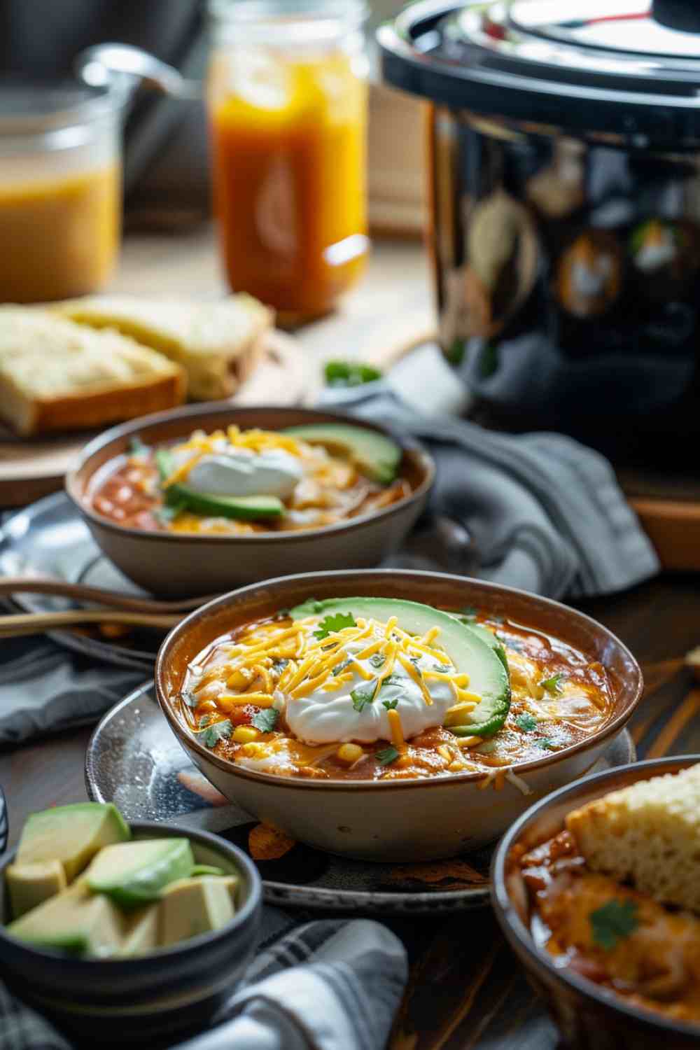 Crockpot Chicken Enchilada Soup