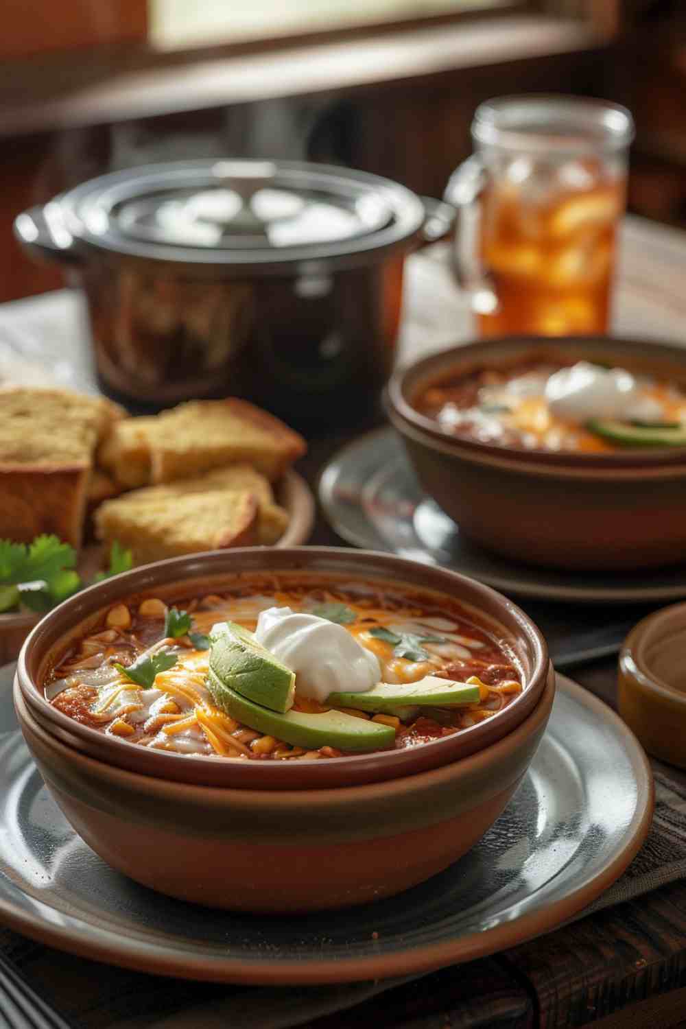 Crockpot Chicken Enchilada Soup