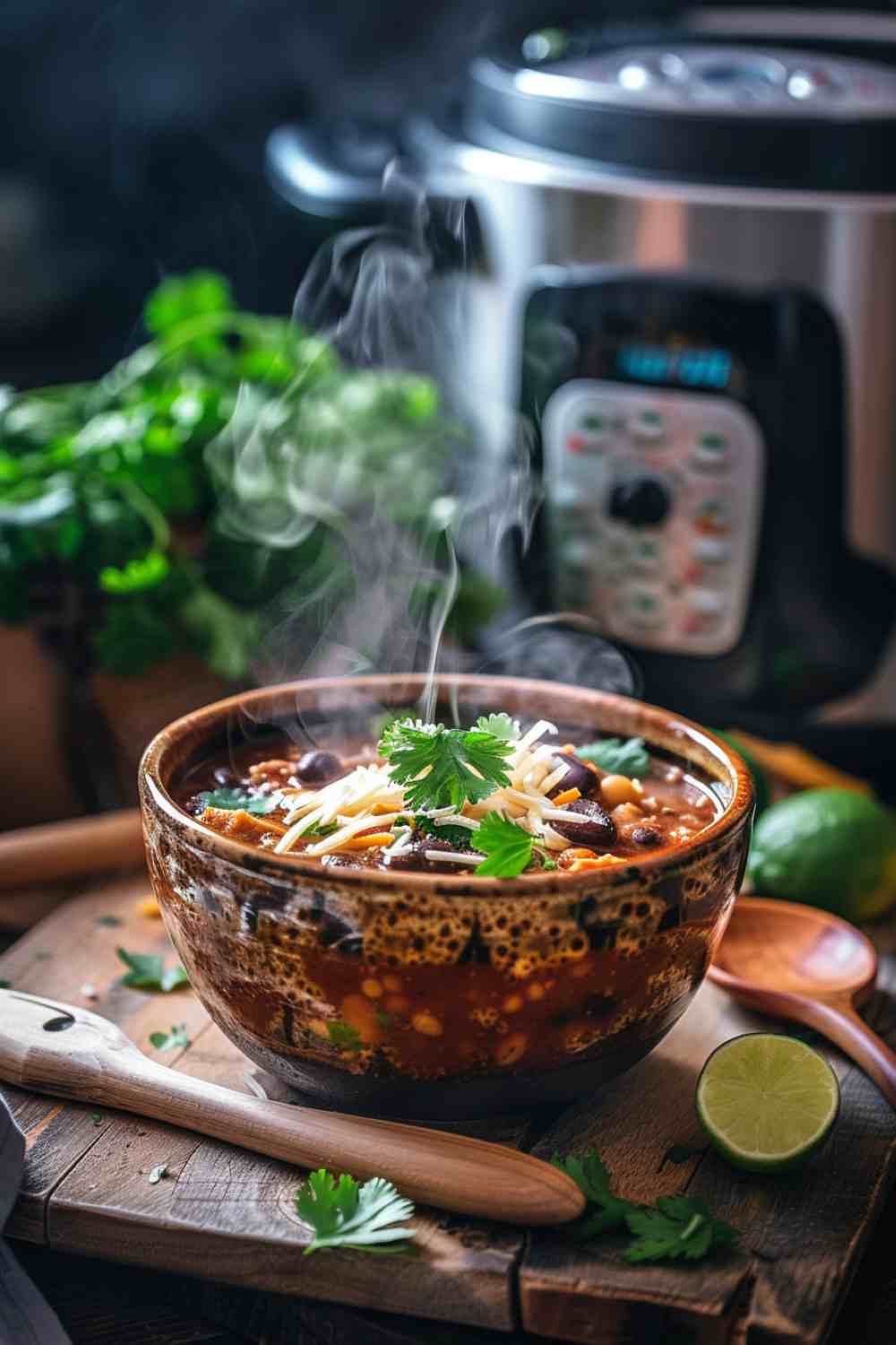 Crockpot Chicken Enchilada Soup