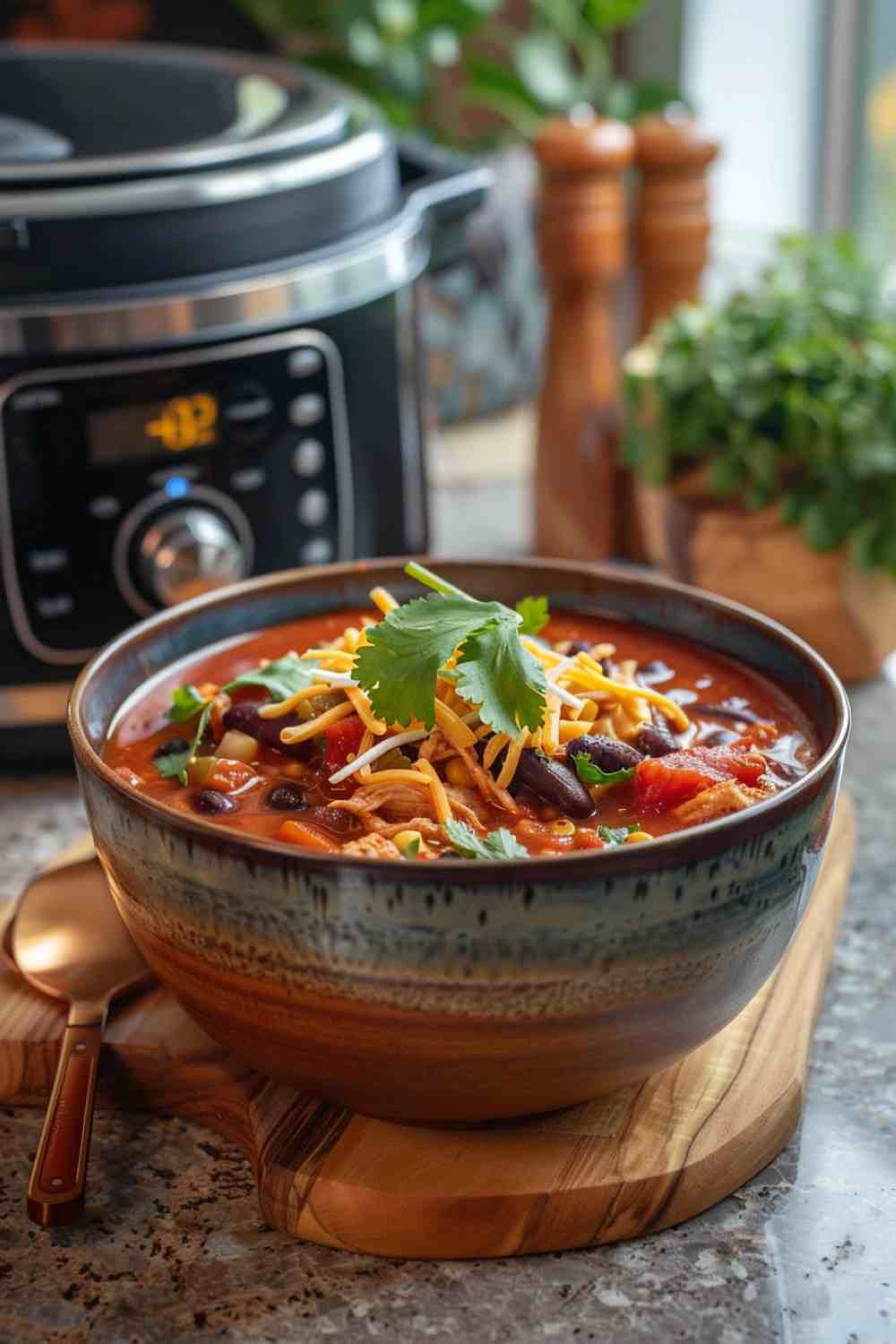 Crockpot Chicken Enchilada Soup