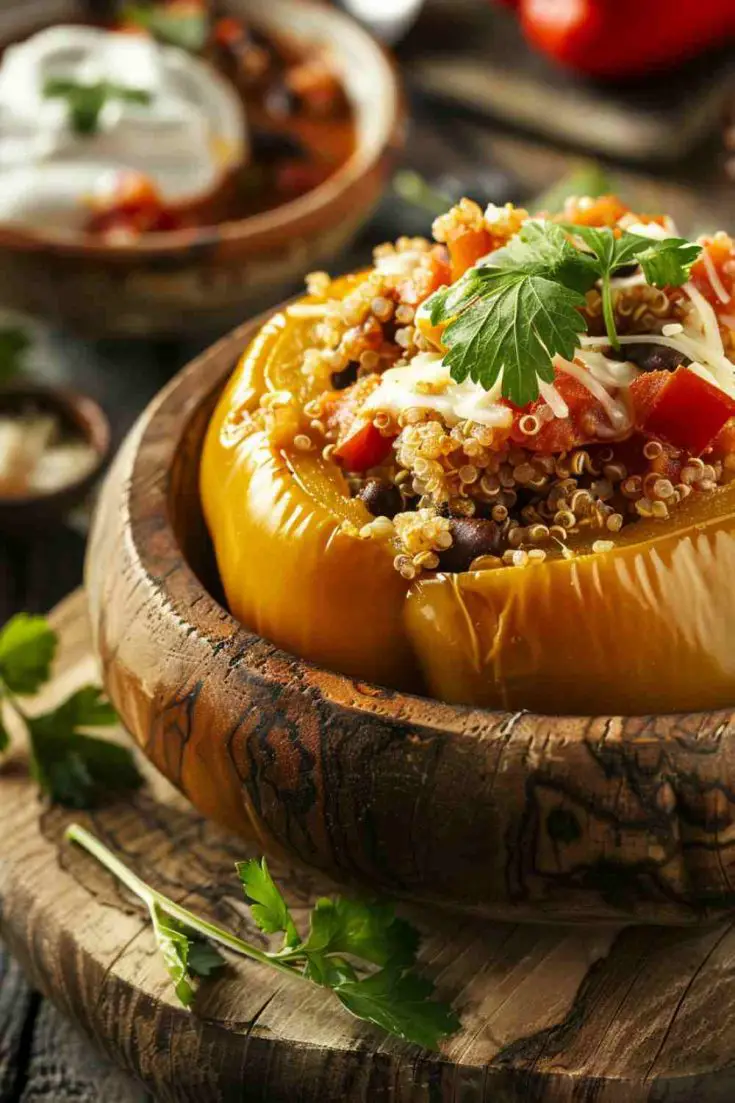 Crockpot Stuffed Bell Peppers