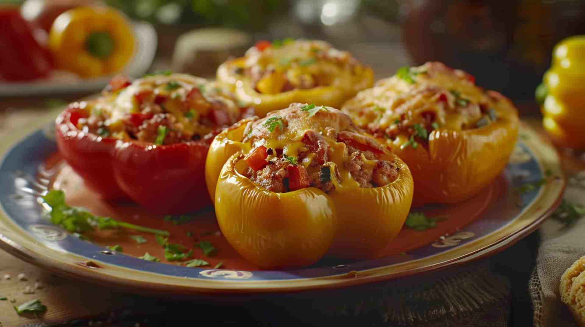 Crockpot Stuffed Bell Peppers