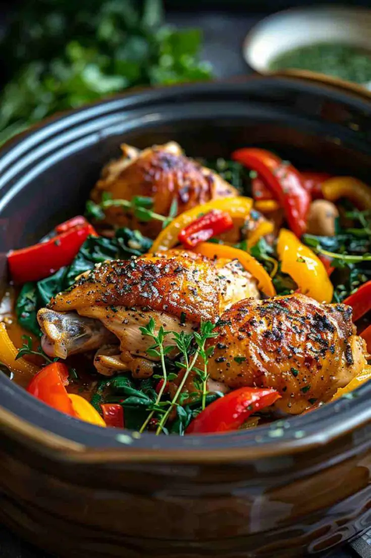 Crockpot Tuscan Chicken