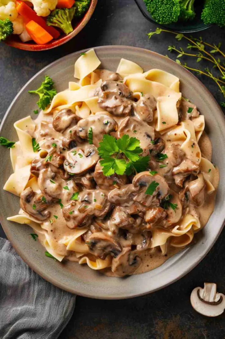 Slow Cooker Beef Stroganoff