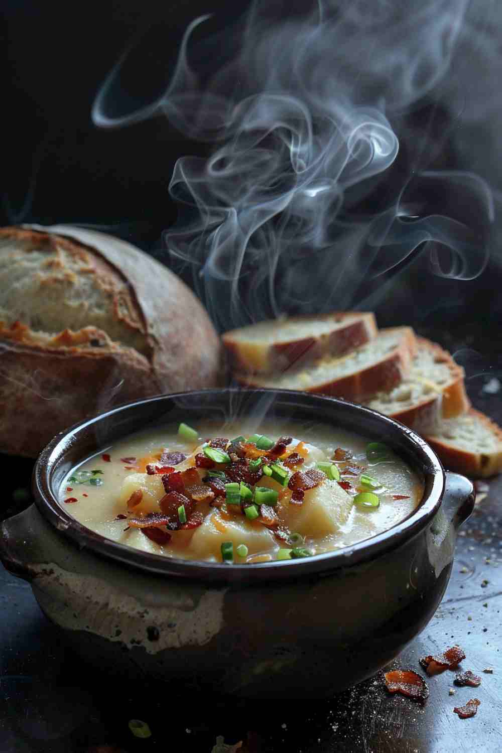 Slow Cooker Loaded Potato Soup