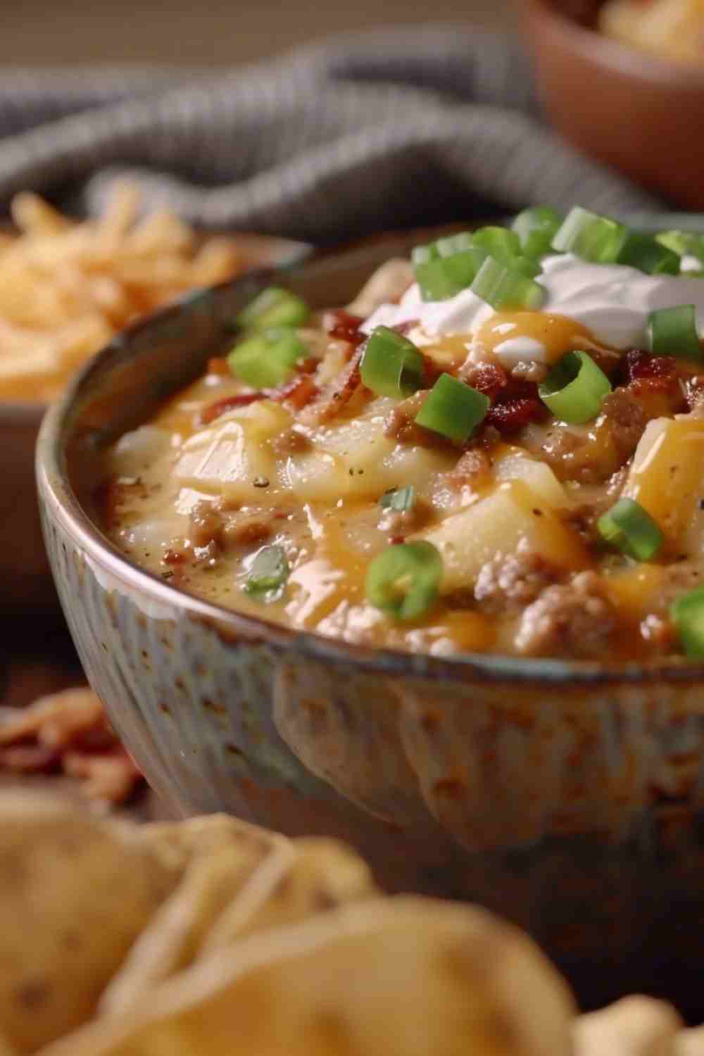 Slow Cooker Loaded Potato Soup