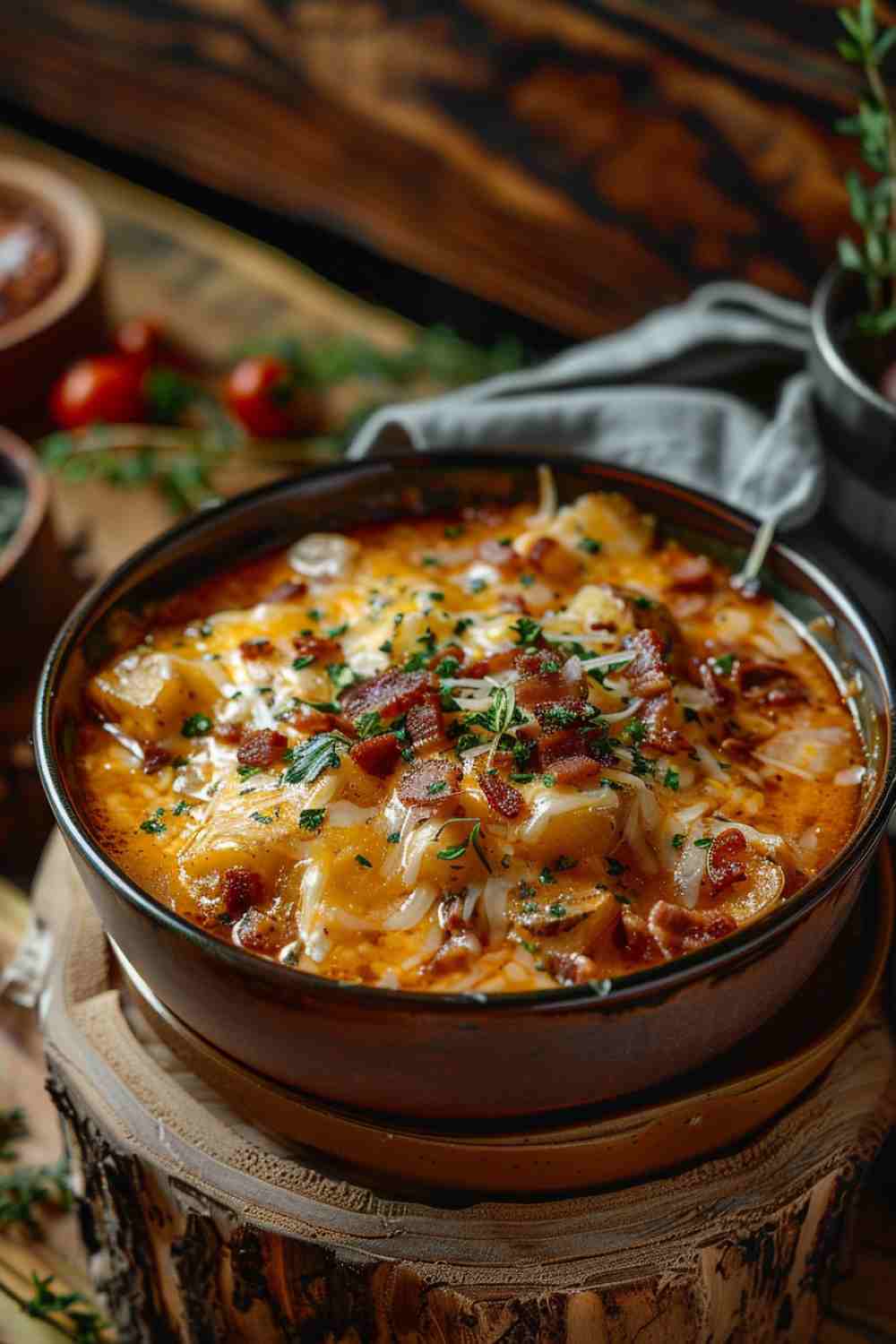 Slow Cooker Loaded Potato Soup