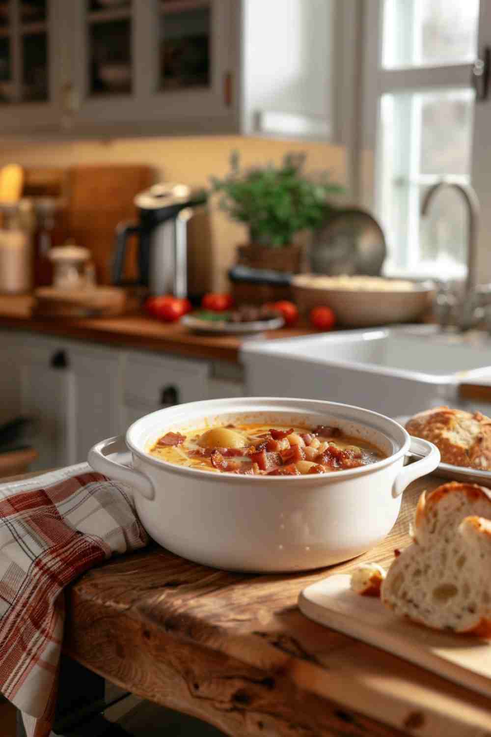 Slow Cooker Loaded Potato Soup