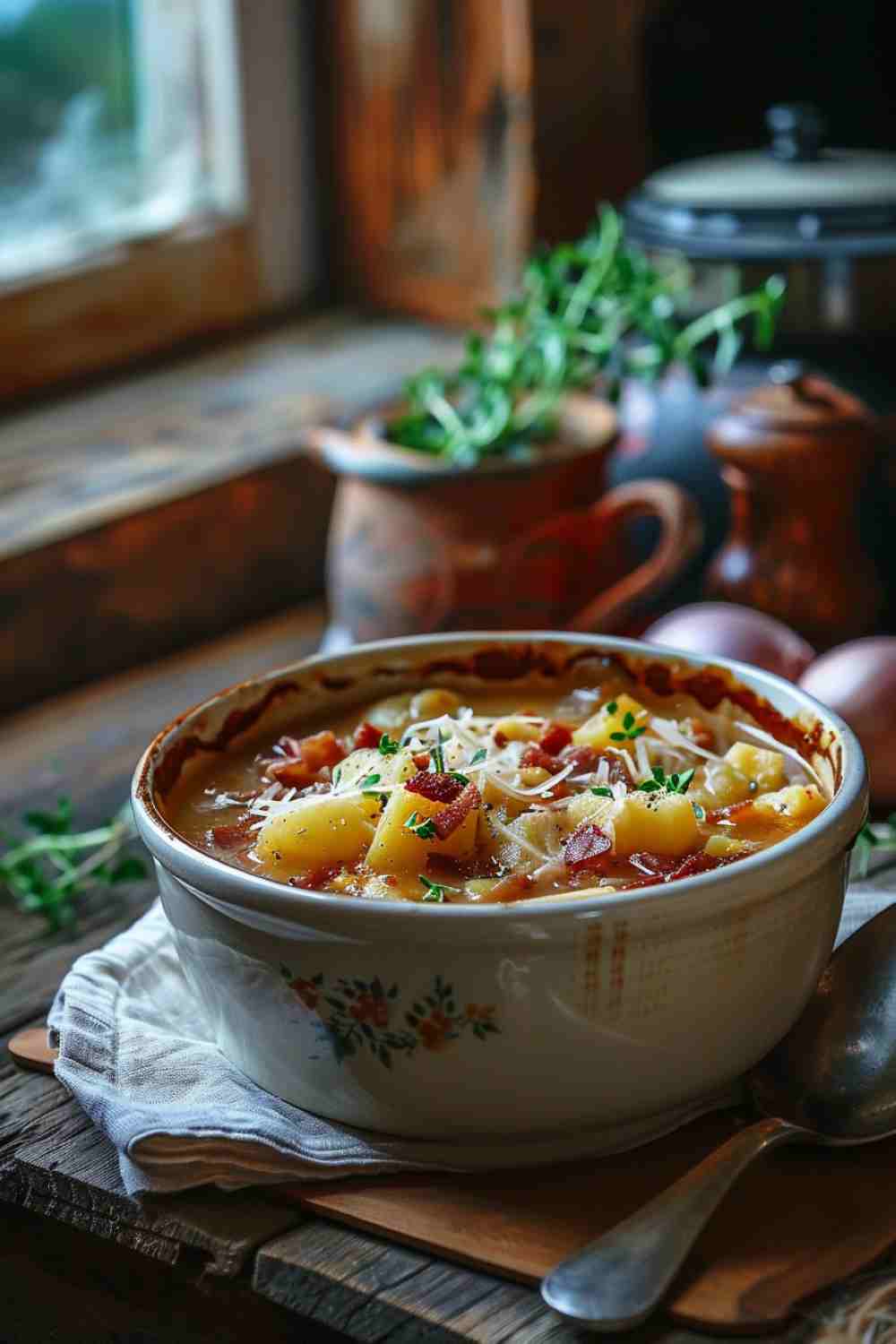 Slow Cooker Loaded Potato Soup