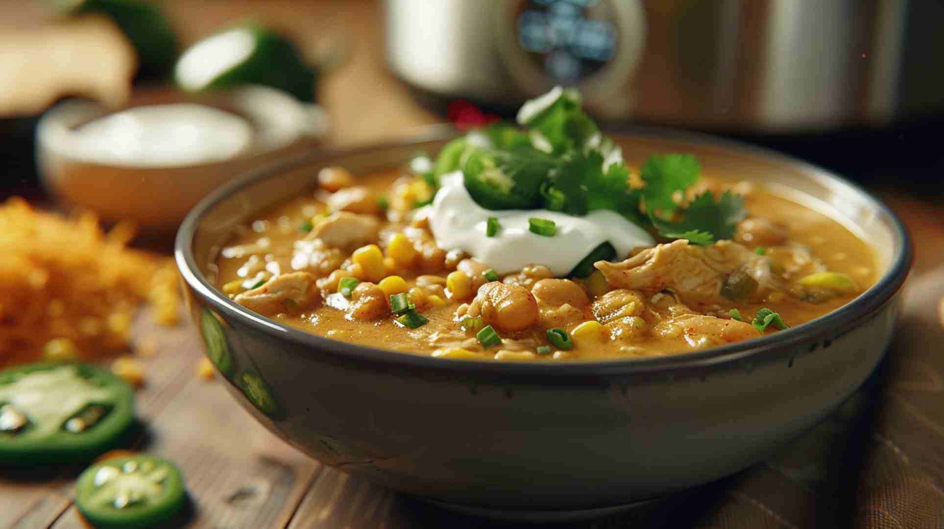 Slow Cooker White Chicken Chili