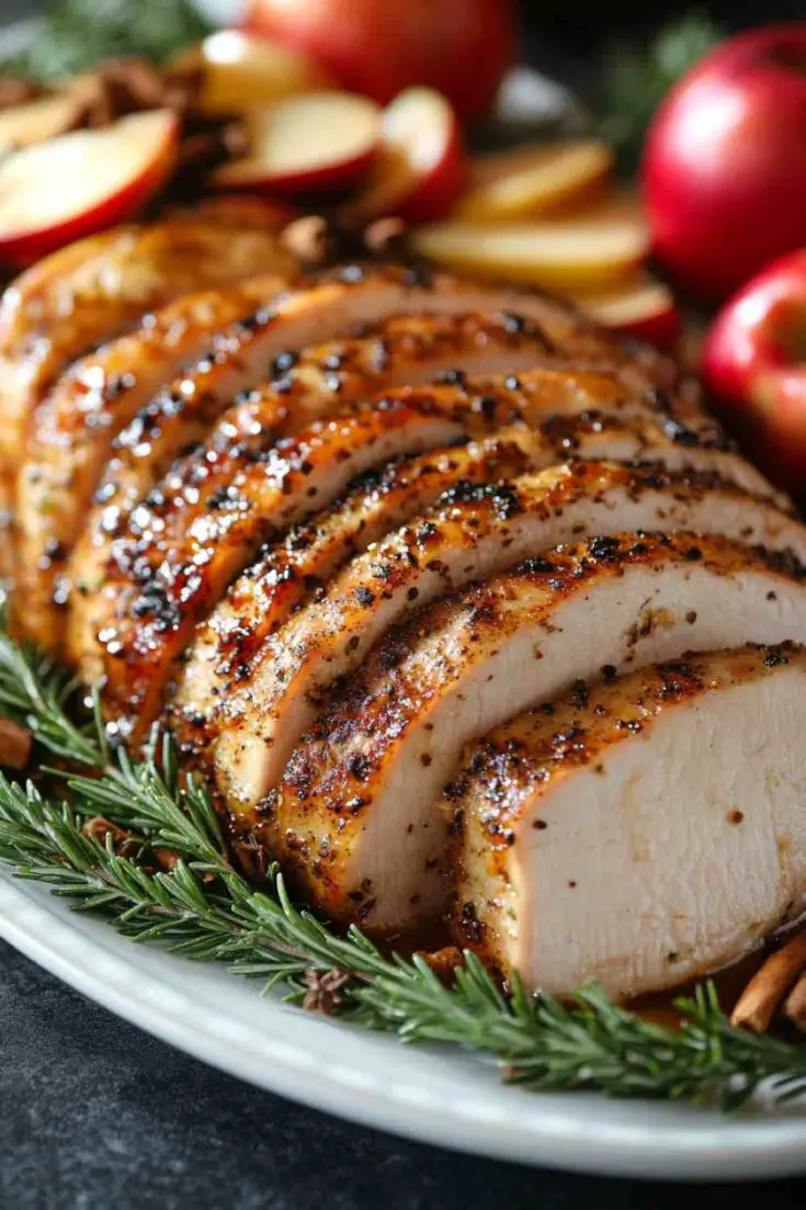 Apple Cider Glazed Pork Loin in the Slow Cooker