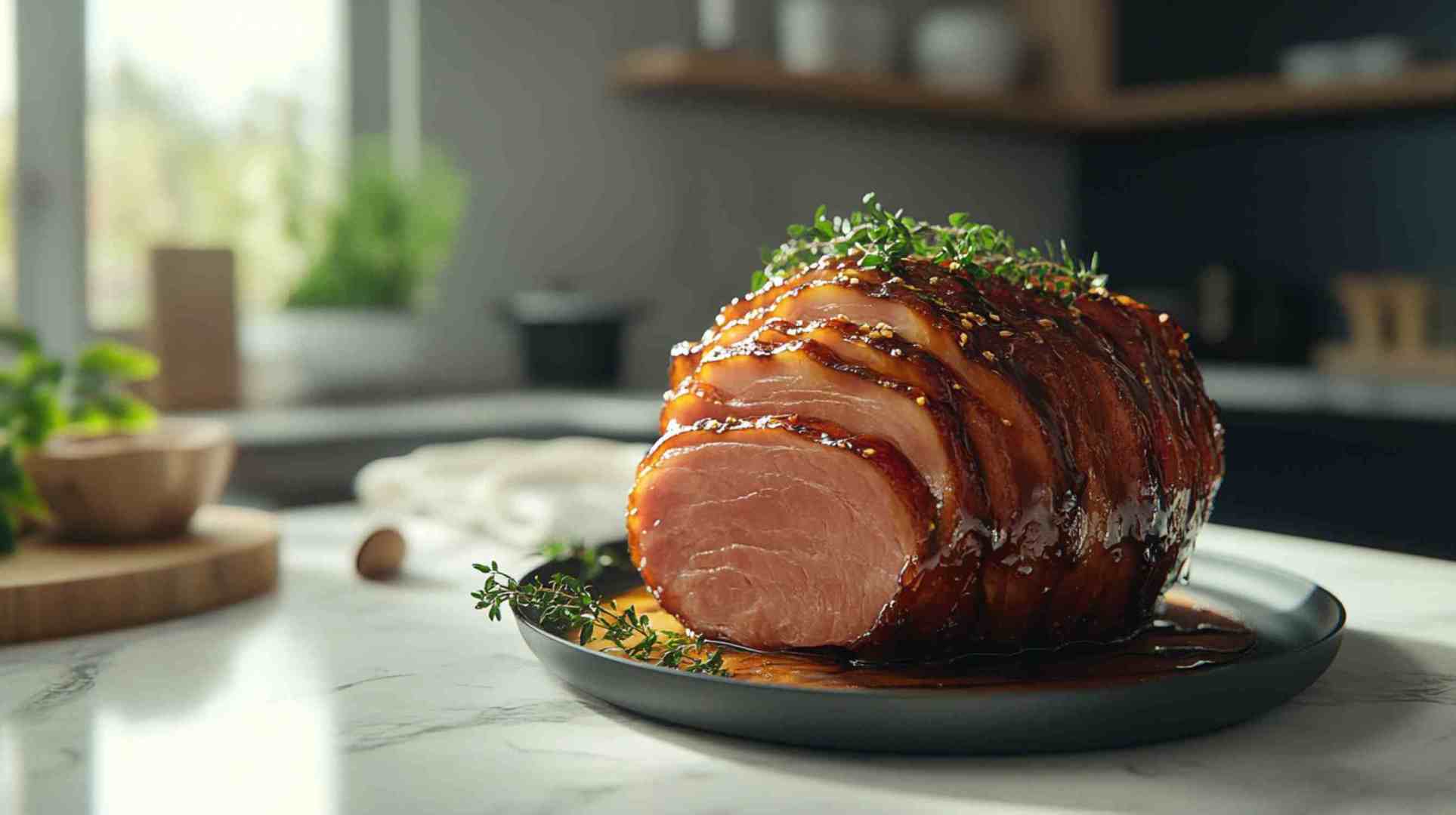 Slow Cooker Balsamic Honey Ham