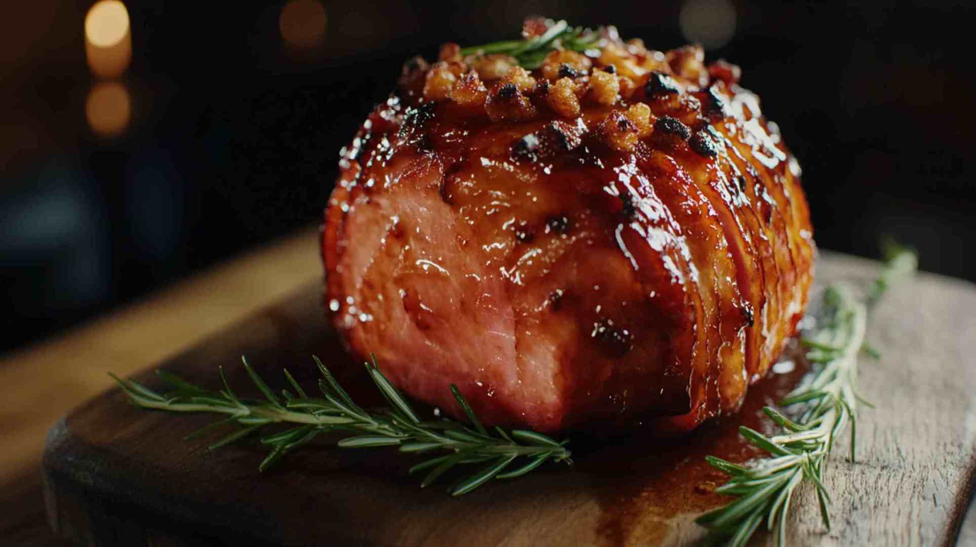 Slow Cooker Bourbon Brown Sugar Ham