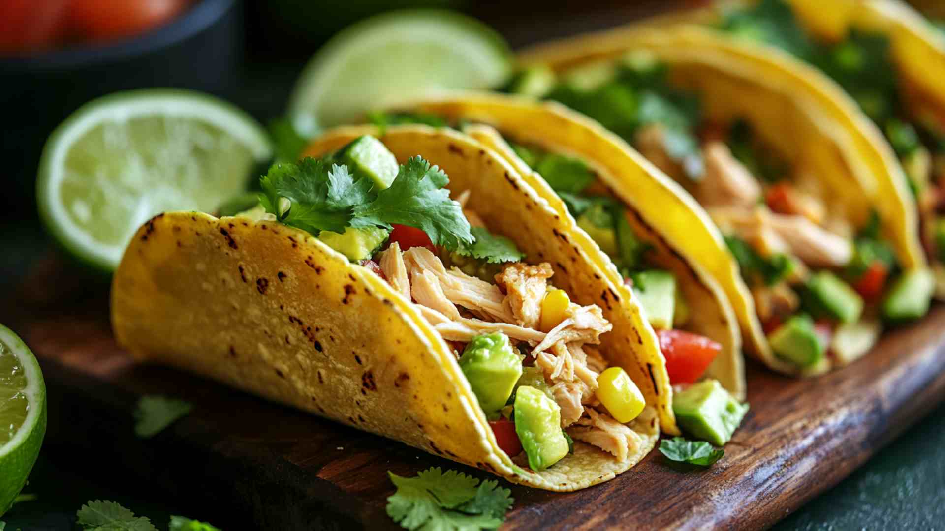 Cilantro Lime Boneless Chicken Breast Slow Cooker Tacos