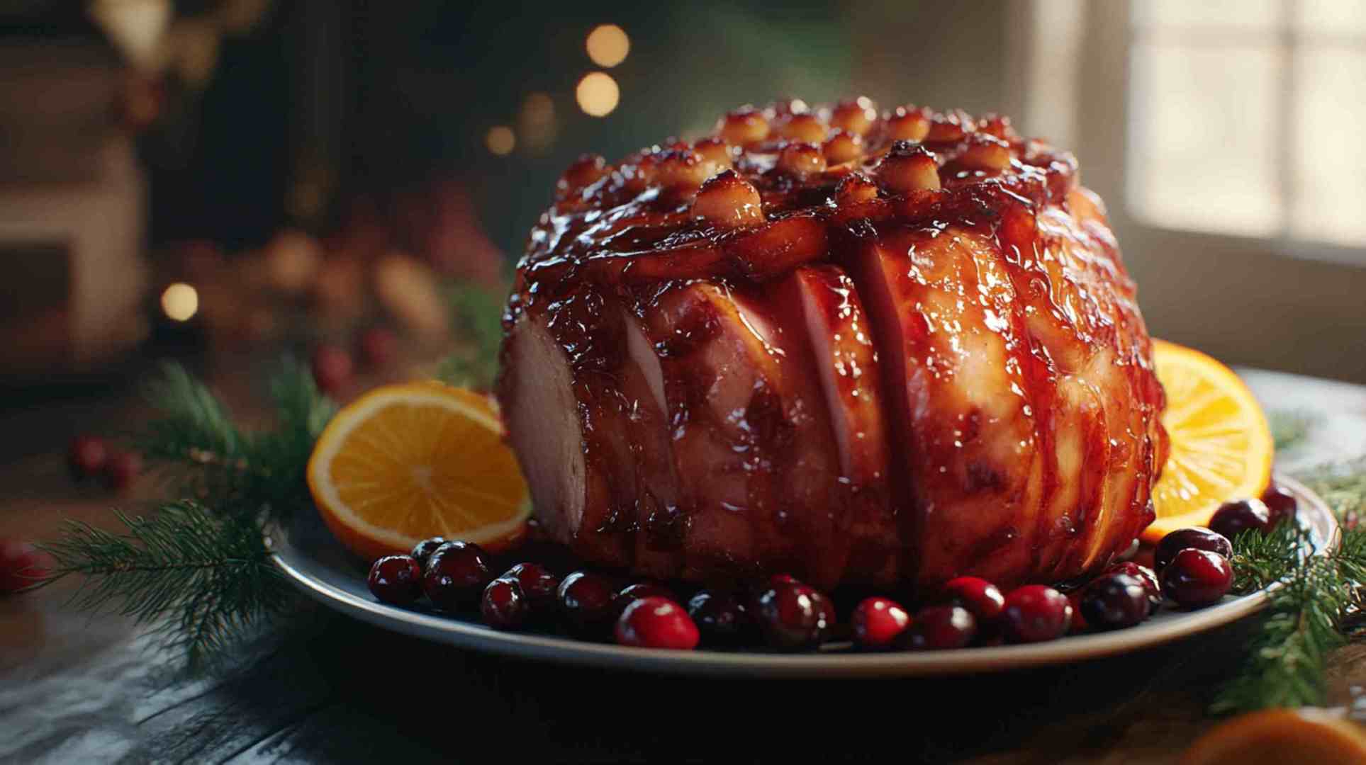 Slow Cooker Cranberry Orange Ham