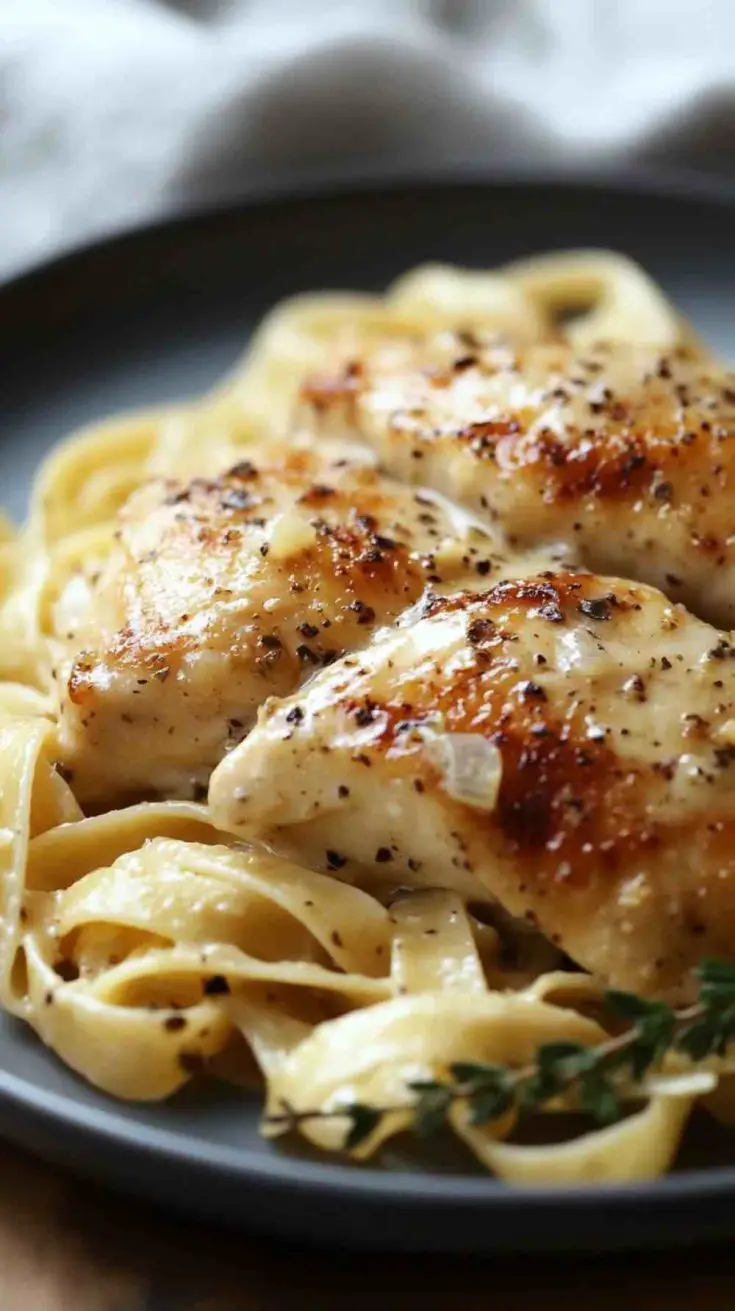 Creamy Garlic Parmesan Slow Cooker Chicken