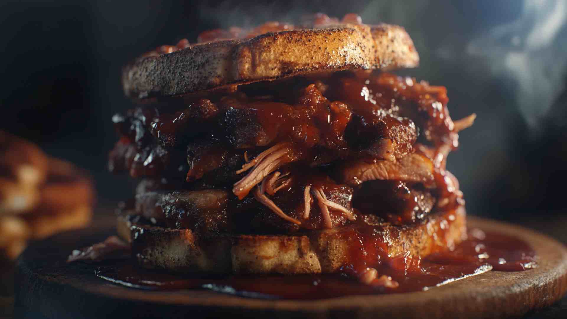 Crock Pot BBQ Pulled Pork Loin Sandwiches