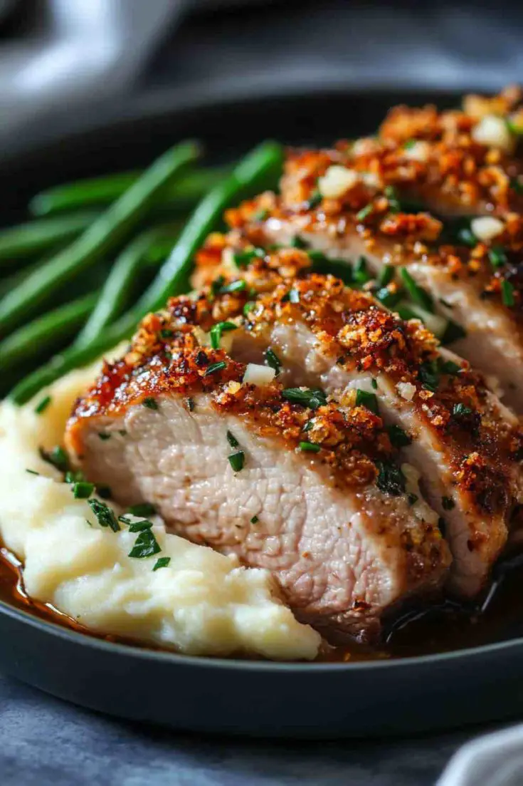 Crock Pot Herb-Crusted Pork Loin