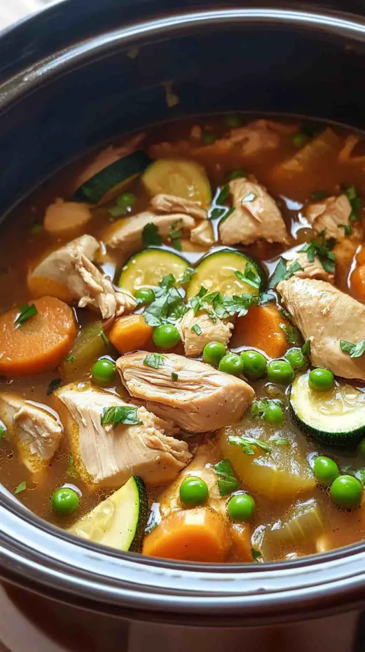 Hearty Slow Cooker Chicken and Vegetable Stew