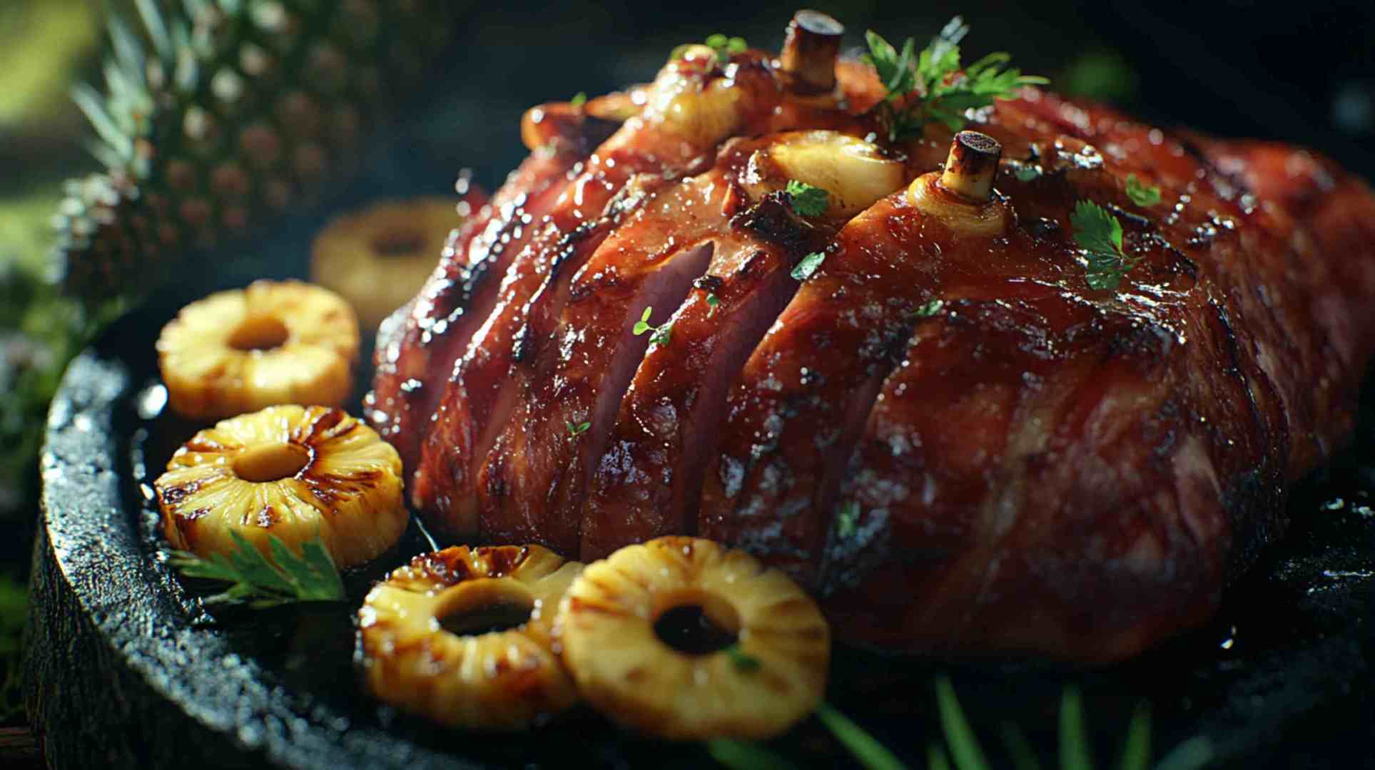 Slow Cooker Honey Pineapple Ham