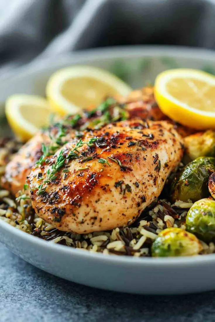 Lemon Herb Crock Pot Chicken Breast with Vegetables