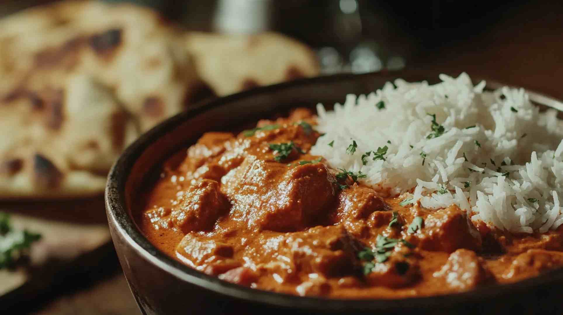 Slow Cooker Butter Chicken with Rice