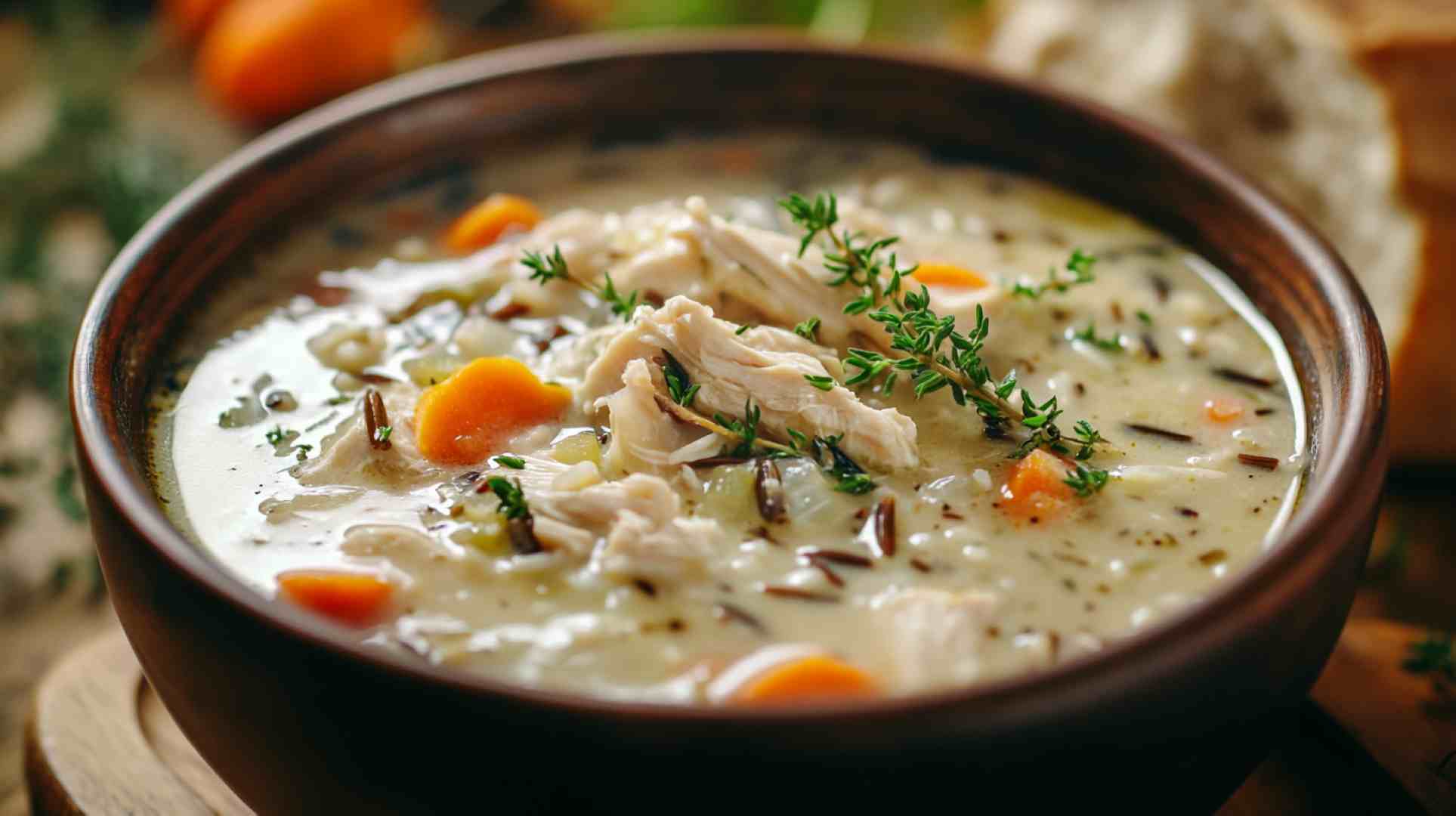 Slow Cooker Chicken and Wild Rice Soup