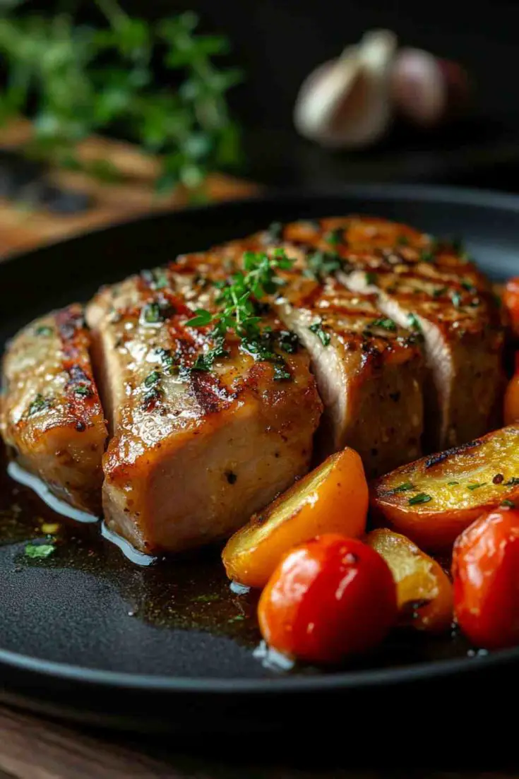 Slow Cooker Garlic Butter Pork Loin