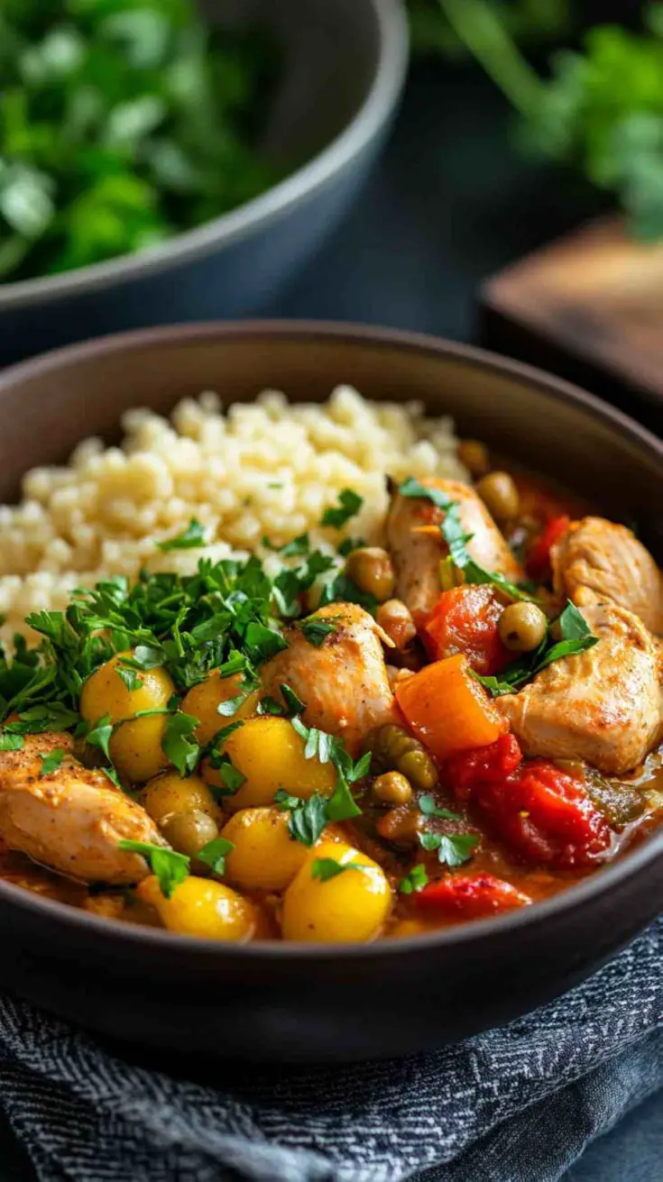 Slow Cooker Mediterranean Chicken Stew