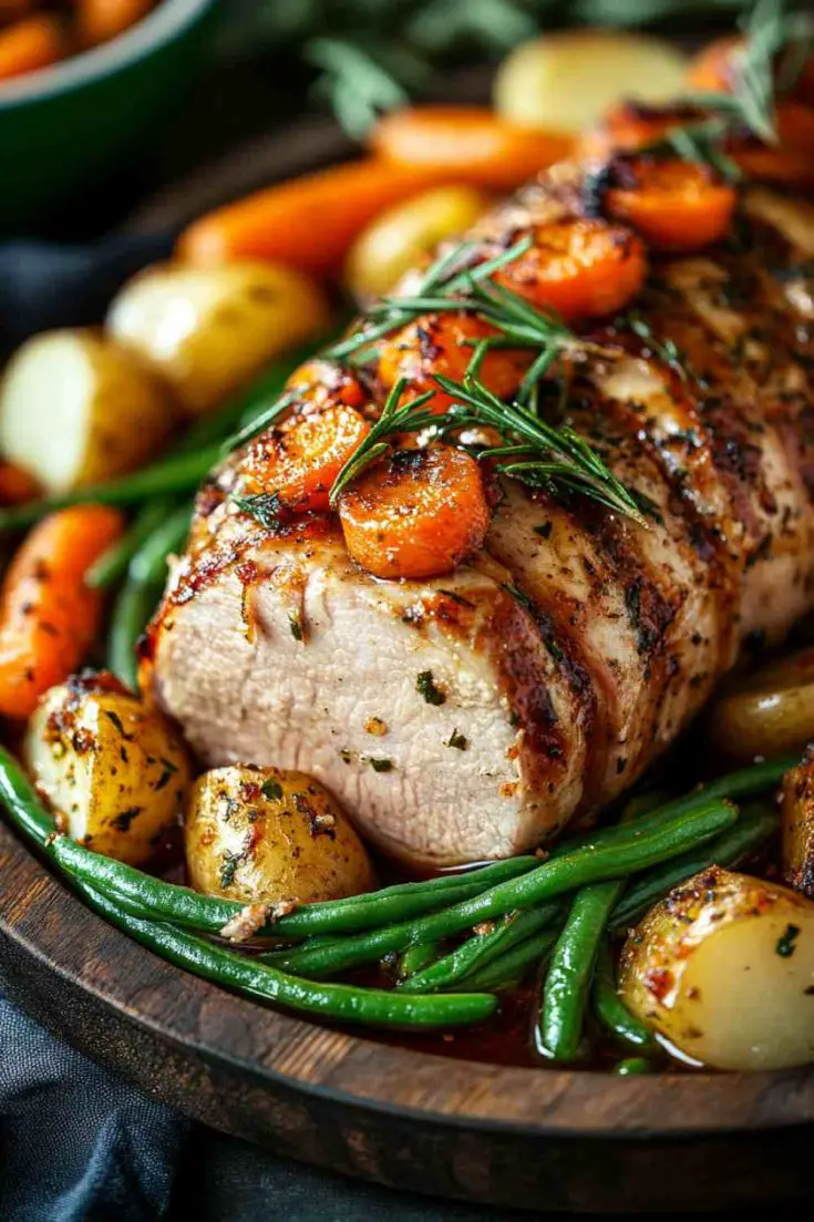 Slow Cooker Ranch Pork Loin with Vegetables