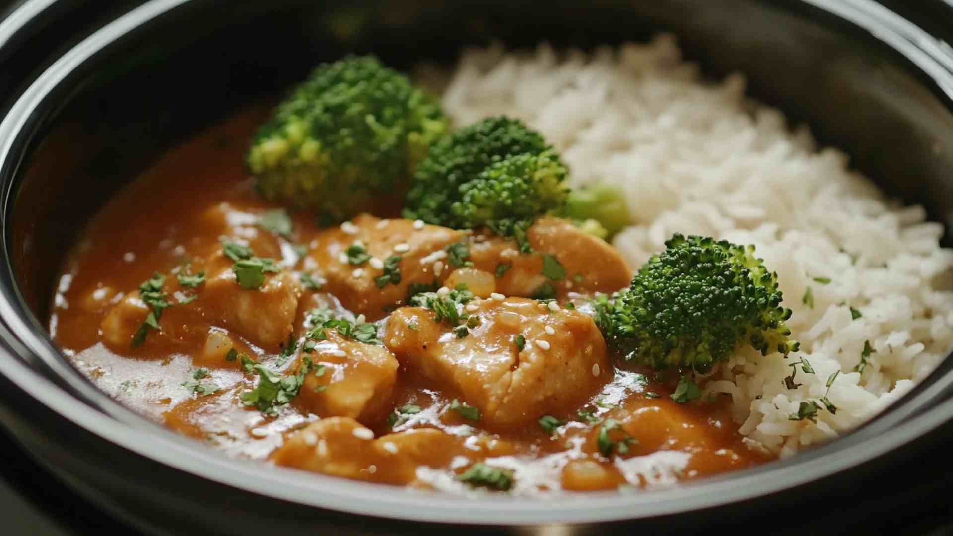 Teriyaki Glazed Crock Pot Chicken Breast with Broccoli