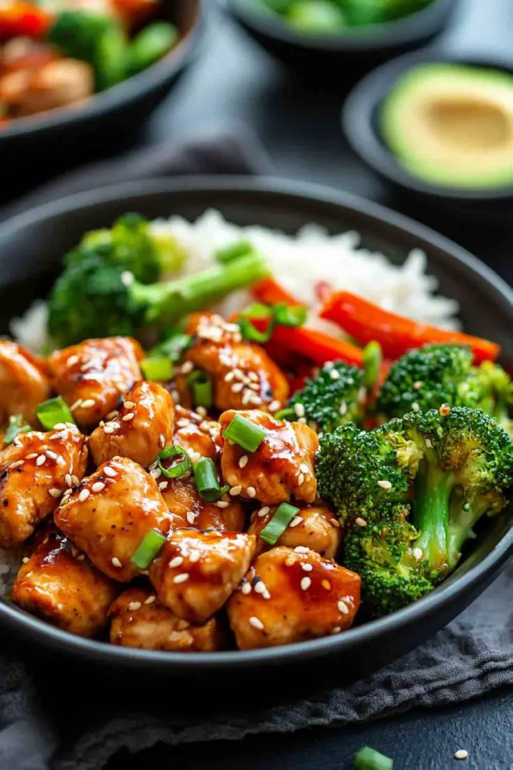 Teriyaki Glazed Crock Pot Chicken Breast with Broccoli