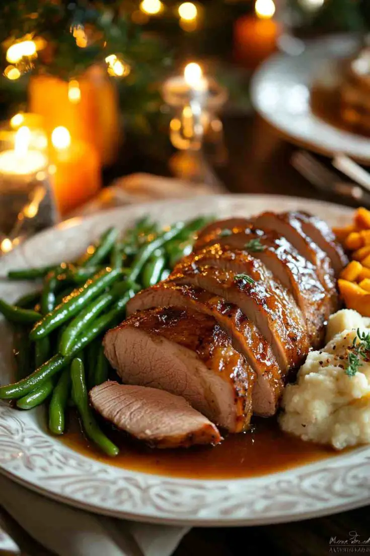 Apple Cider Glazed Boneless Pork Loin