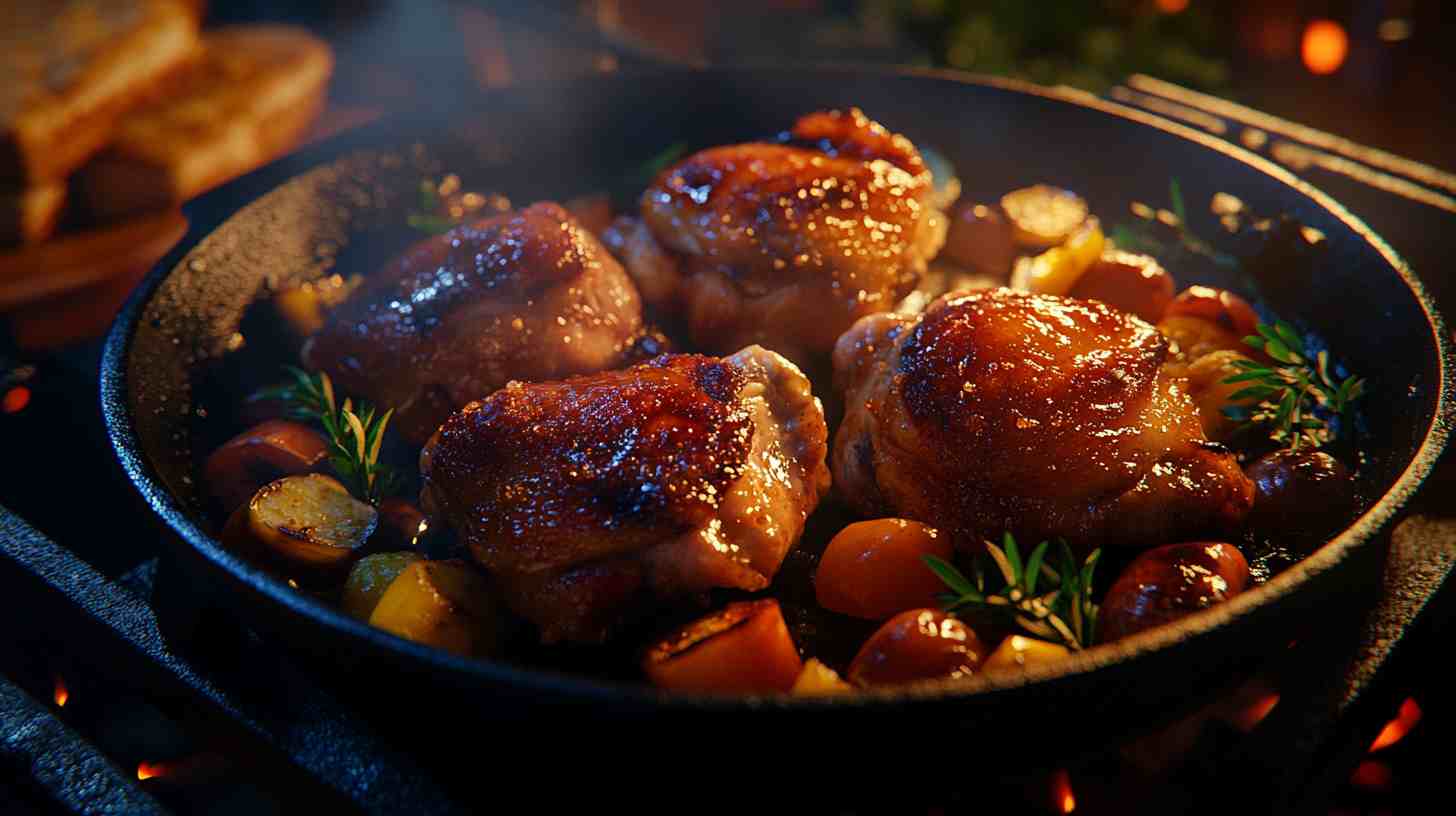 BBQ Boneless Chicken Thighs with Brown Sugar Glaze