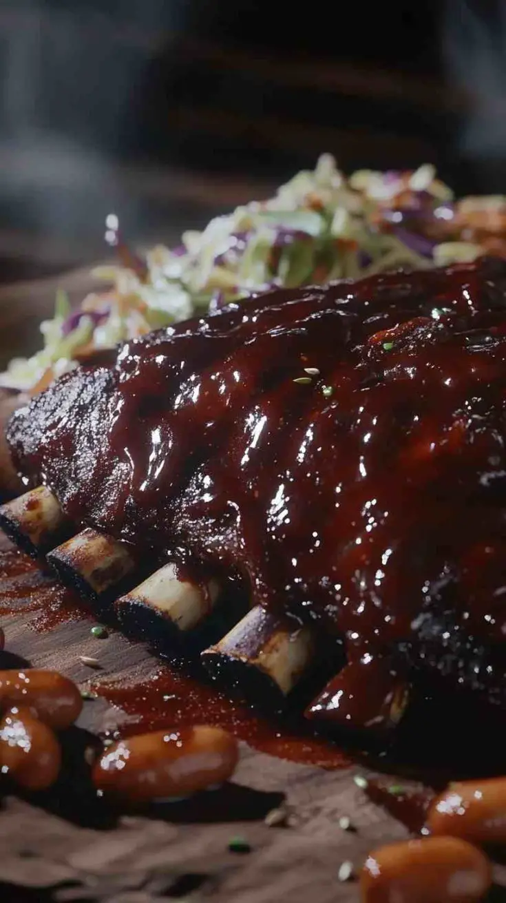 BBQ Ribs with Coleslaw