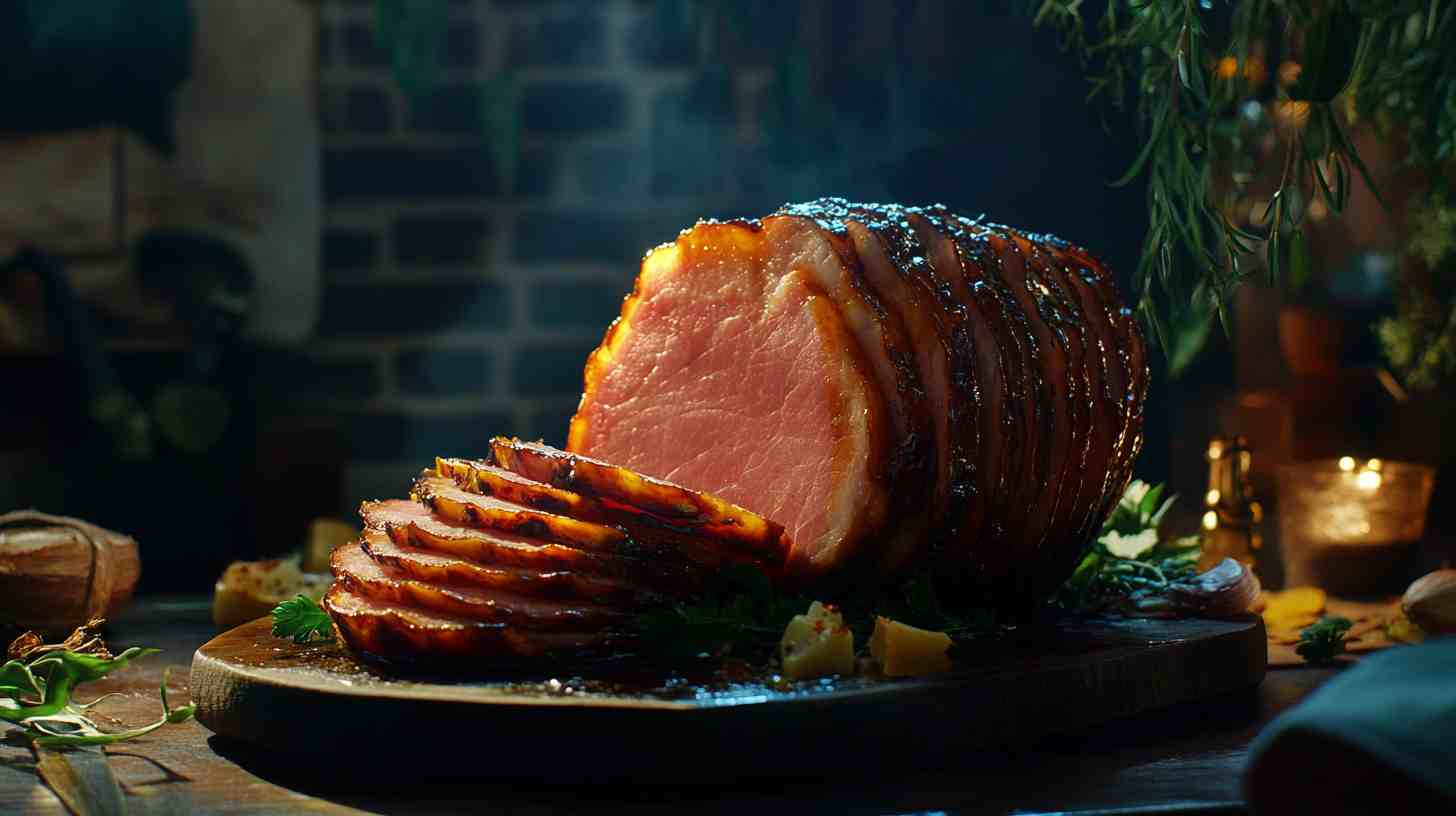 Simple Slow Cooker Balsamic Honey Ham