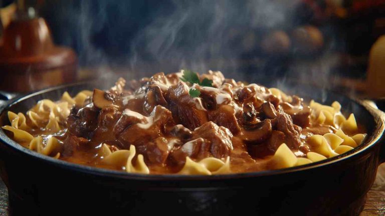 Slow Cooker Beef Stroganoff