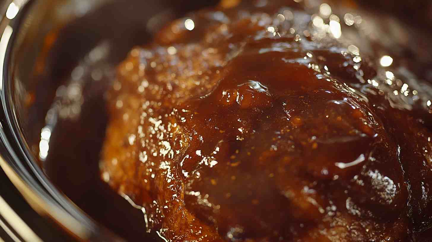 Simple Slow Cooker Bourbon Brown Sugar Ham