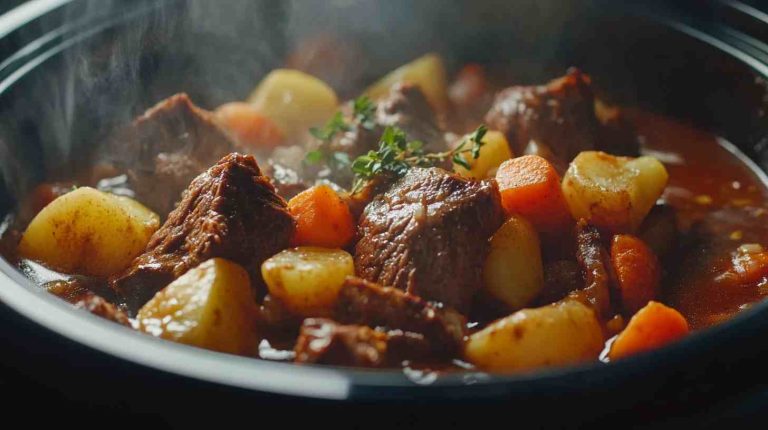 Classic Slow Cooker Beef Brisket with Potatoes and Carrots
