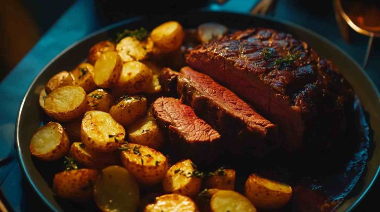 Classic Slow Cooker Sirloin Tip Roast with Potatoes