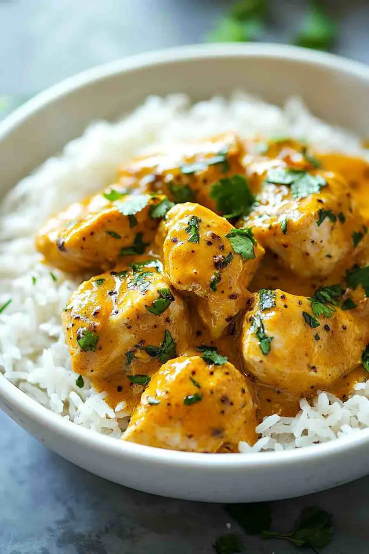 Coconut Curry Boneless Chicken Thighs in the Slow Cooker