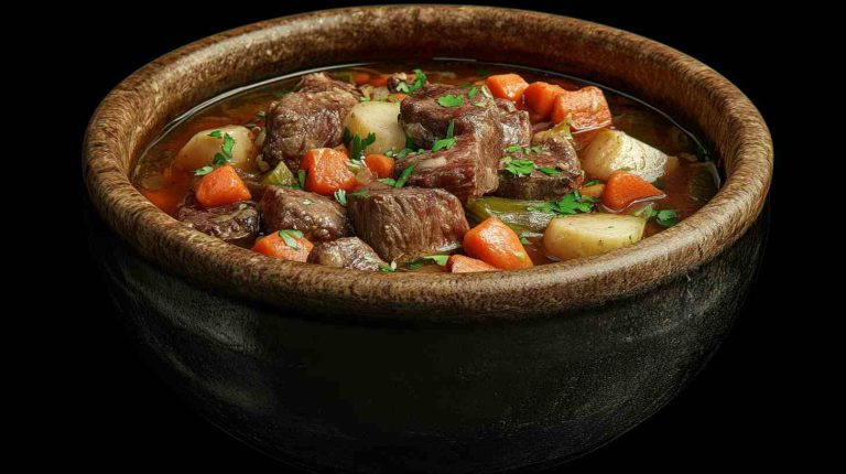 Comforting Crock Pot Beef and Root Vegetable Stew